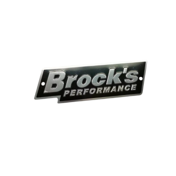 شعار معدني Brocks Performance لعادم الدراجات النارية