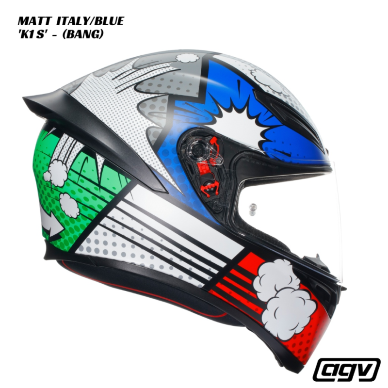 خوذة K1 S AGV E2206 BANG MATT ITALY/BLUE, 022