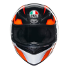 خوذة K1 S AGV E2206 KRIPTON BLACK/ORANGE, 008