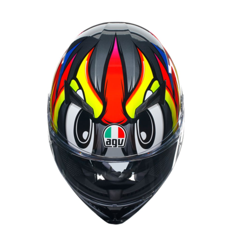 خوذة K3 AGV E2206 MPLK BIRDY 2.0 GREY/YELLOW/RED, 012