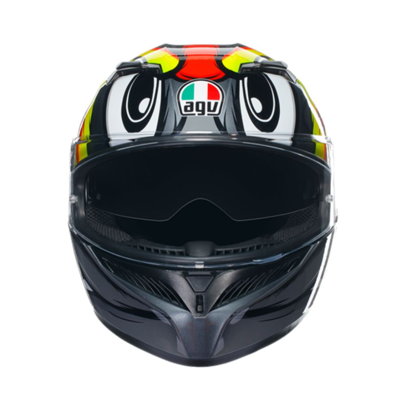 خوذة K3 AGV E2206 MPLK BIRDY 2.0 GREY/YELLOW/RED, 012