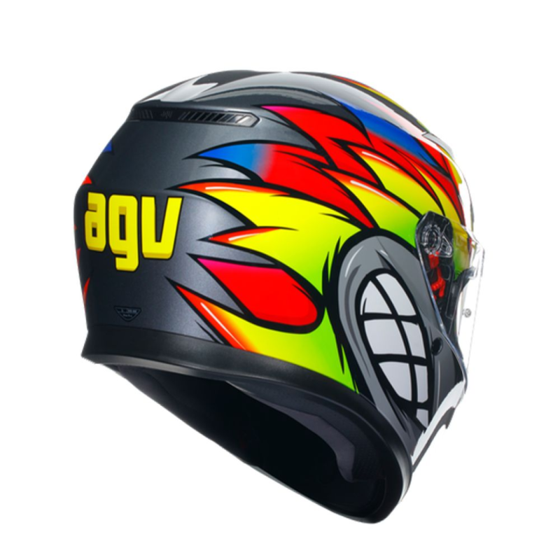 خوذة K3 AGV E2206 MPLK BIRDY 2.0 GREY/YELLOW/RED, 012
