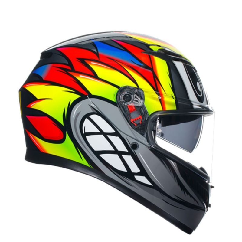 خوذة K3 AGV E2206 MPLK BIRDY 2.0 GREY/YELLOW/RED, 012