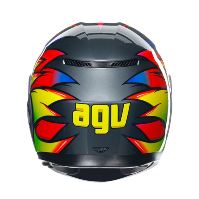 خوذة K3 AGV E2206 MPLK BIRDY 2.0 GREY/YELLOW/RED, 012