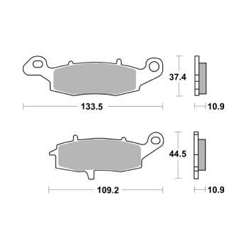 فحمات خلفي 886LS Brake Pads
