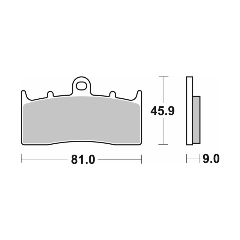فحمات فرامل SBS 778HS حلفية (High Sinter)