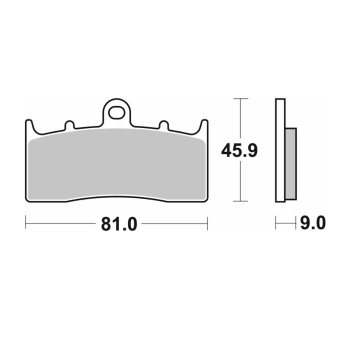 فحمات فرامل SBS 778RST خلفية (RST)