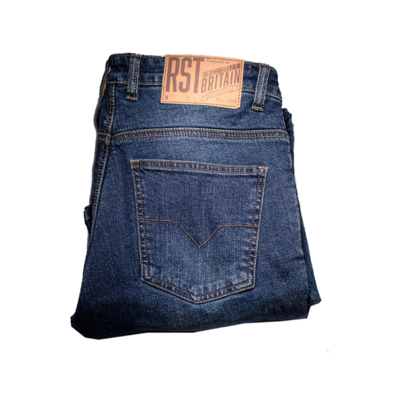 بنطال RST x Kevlar® Single Layer CE Mens Textile Jean Industrial Blue