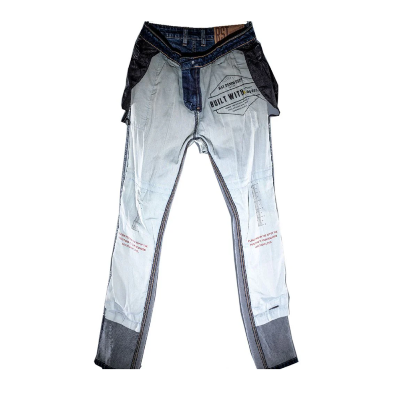 بنطال RST x Kevlar® Single Layer CE Mens Short Leg Jean Industrial Blue