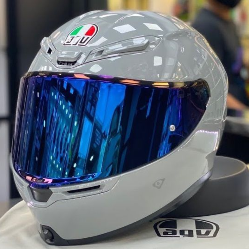 زجاجه خوذة AGV VISOR K6 - MPLK IRIDIUM BLUE