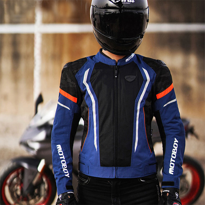 جاكيتMOTOBOY ازرق اسود