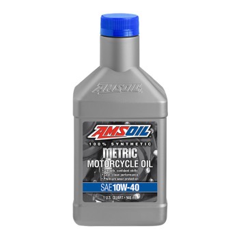 زيت دراجات امزاويل AMSOIL 10W40 SYNTHETIC METRIC MOTORCYCLE OIL 946ML