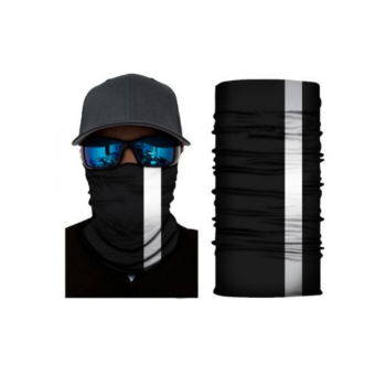 بندانا اسود خط ابيض 3D