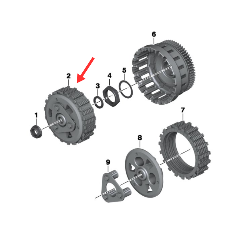 طقم كلتشات R1250 / R1200