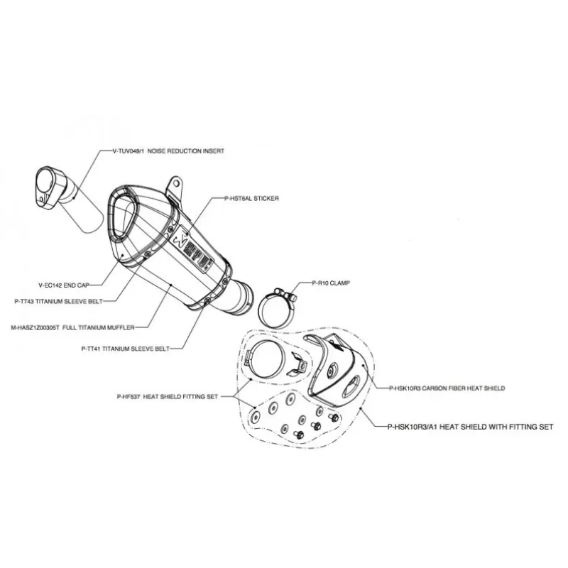 قزوز Akrapovic Kawasaki Zx10r 11/15