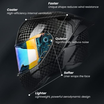 خوذة ILM 12K Carbon Black